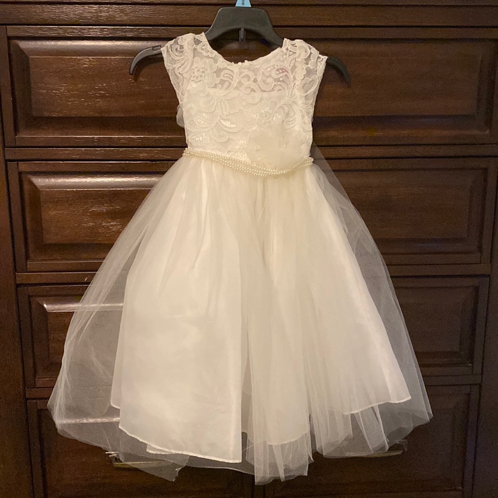 Little girls ivory dress